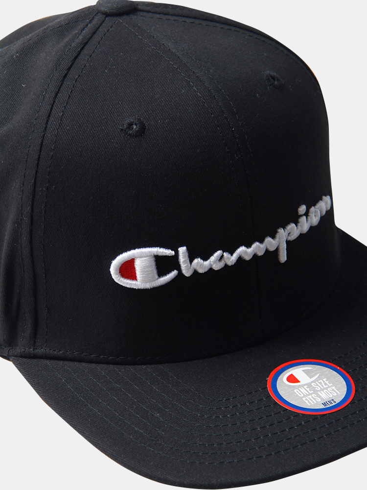 Champion Script Logo Snapback Cap 