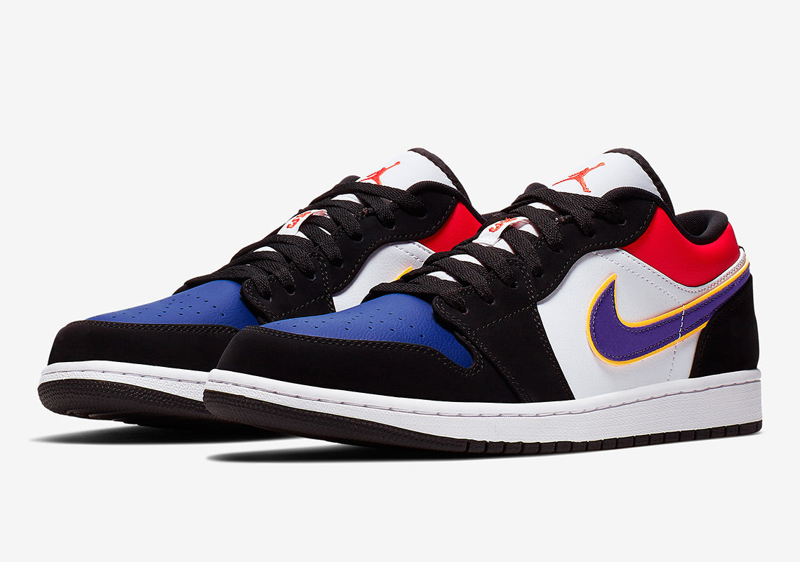 blue red purple jordan 1