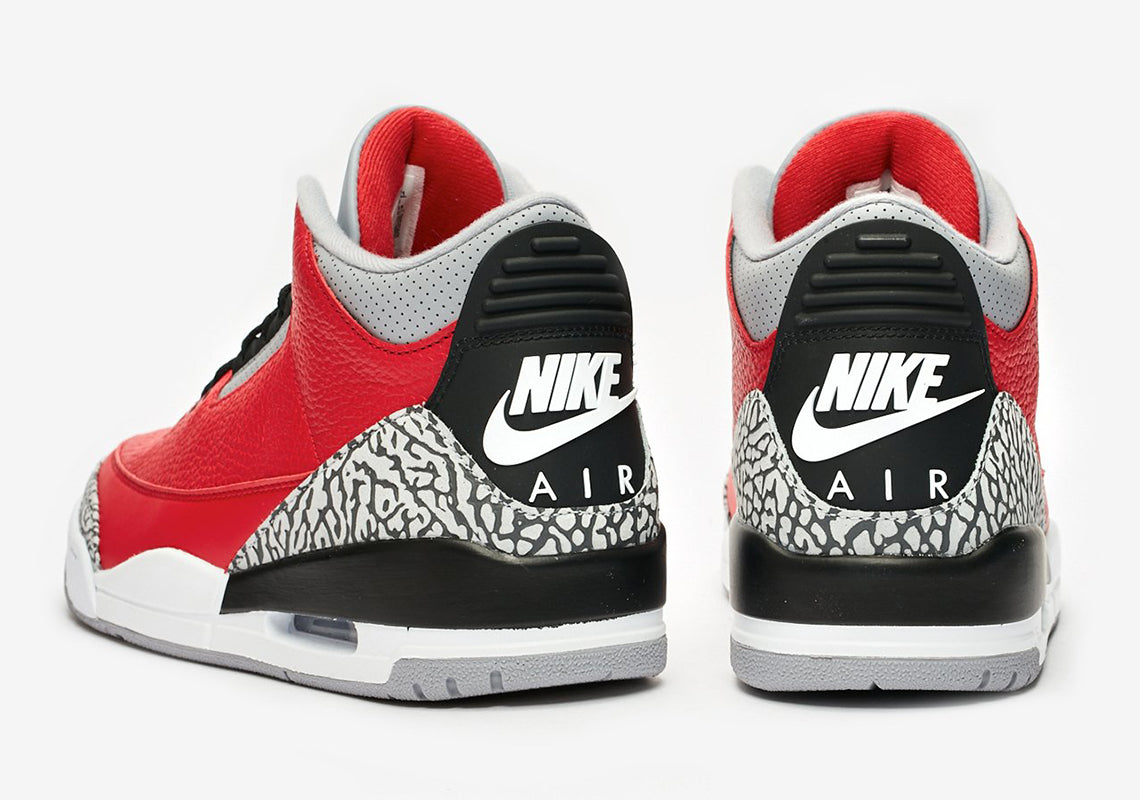 fire red jordan retro 3