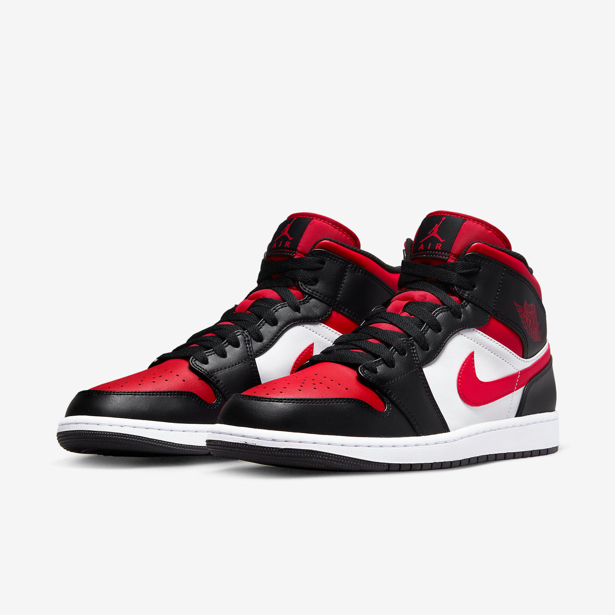 air jordan 1 black and white and red