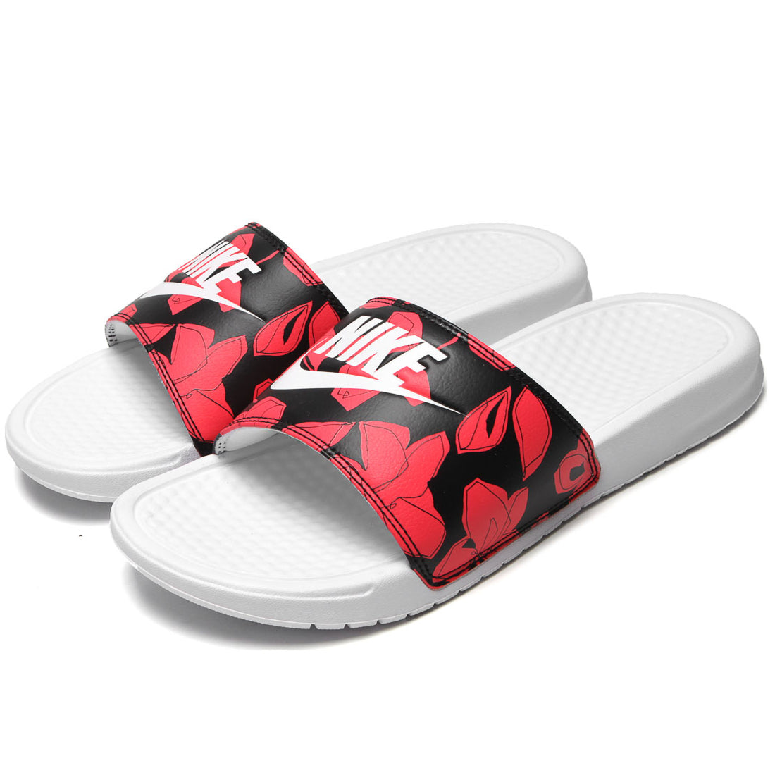 nike benassi jdi print white