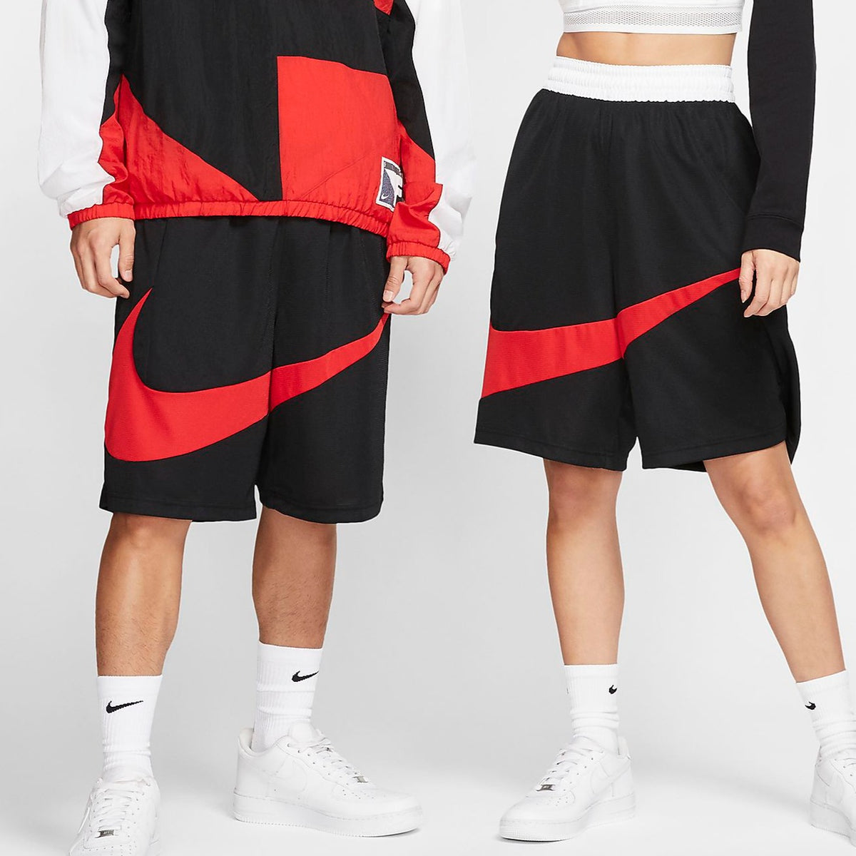 big swoosh shorts