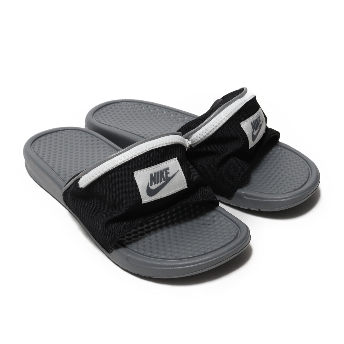 nike slides zipper