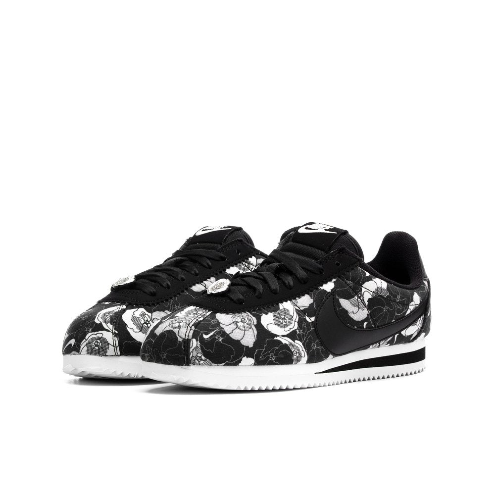 womens nike cortez white and black