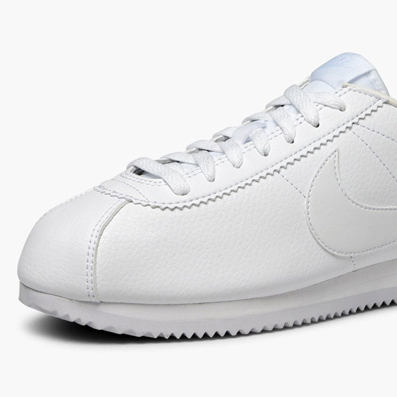 womens all white nike cortez