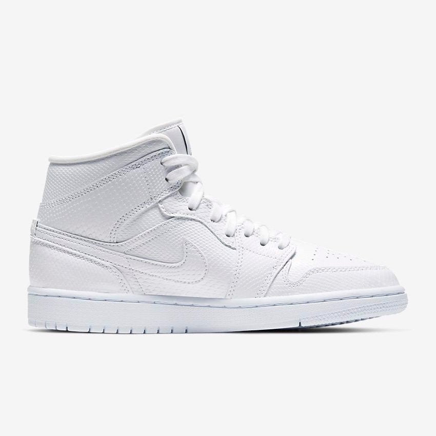 air jordan mid 1 white womens