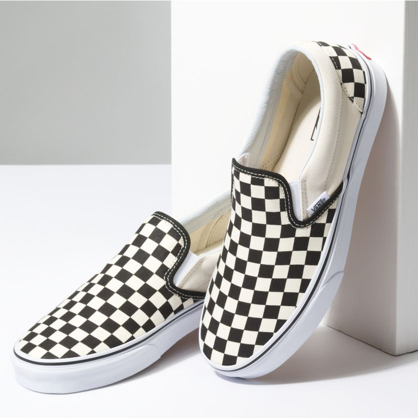 VANS Classic Slip-On Checkerboard (Black & White) – Merch PH