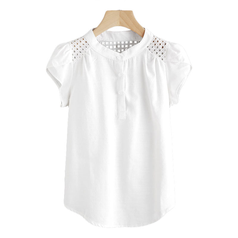 white casual blouse