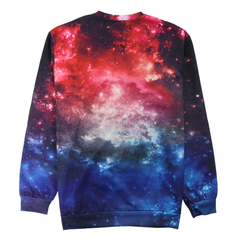 red galaxy sweatshirt