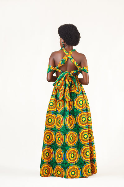 african print infinity dress