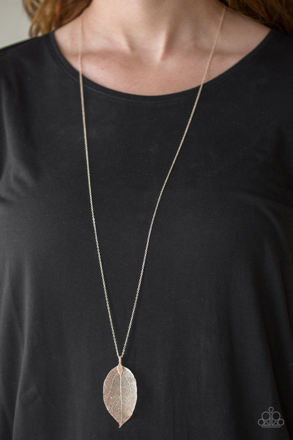 Paparazzi Fall Foliage Rose Gold Studio Bling by Glam With Mack
