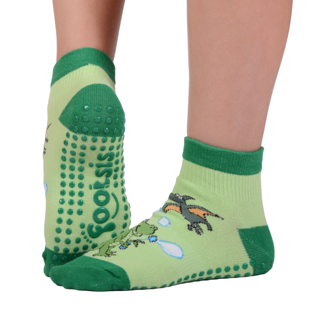 FOOTSIS Non Slip Grip Socks for Yoga, Pilates, Barre, Home, Hospital ,Mommy  and Me classes 