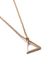 Gold Triangle Necklace for Men