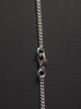 Round Sterling Silver Tag Men's Necklace