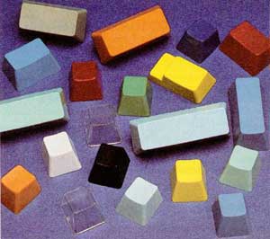 Assorted Blank Keys after molding