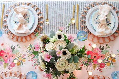 Floral Table Settings