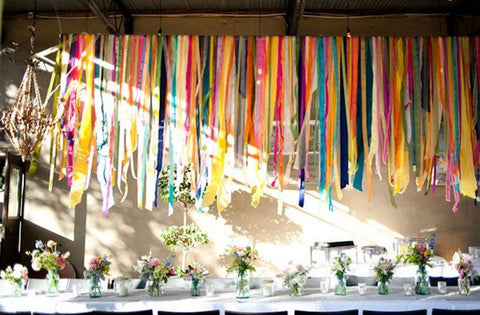 Use Colorful Wide Ribbons