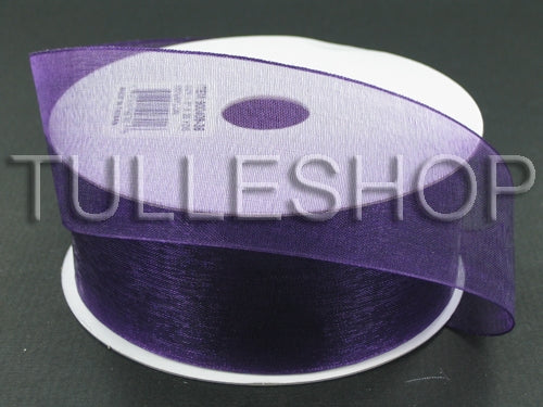 eggplant organza ribbon