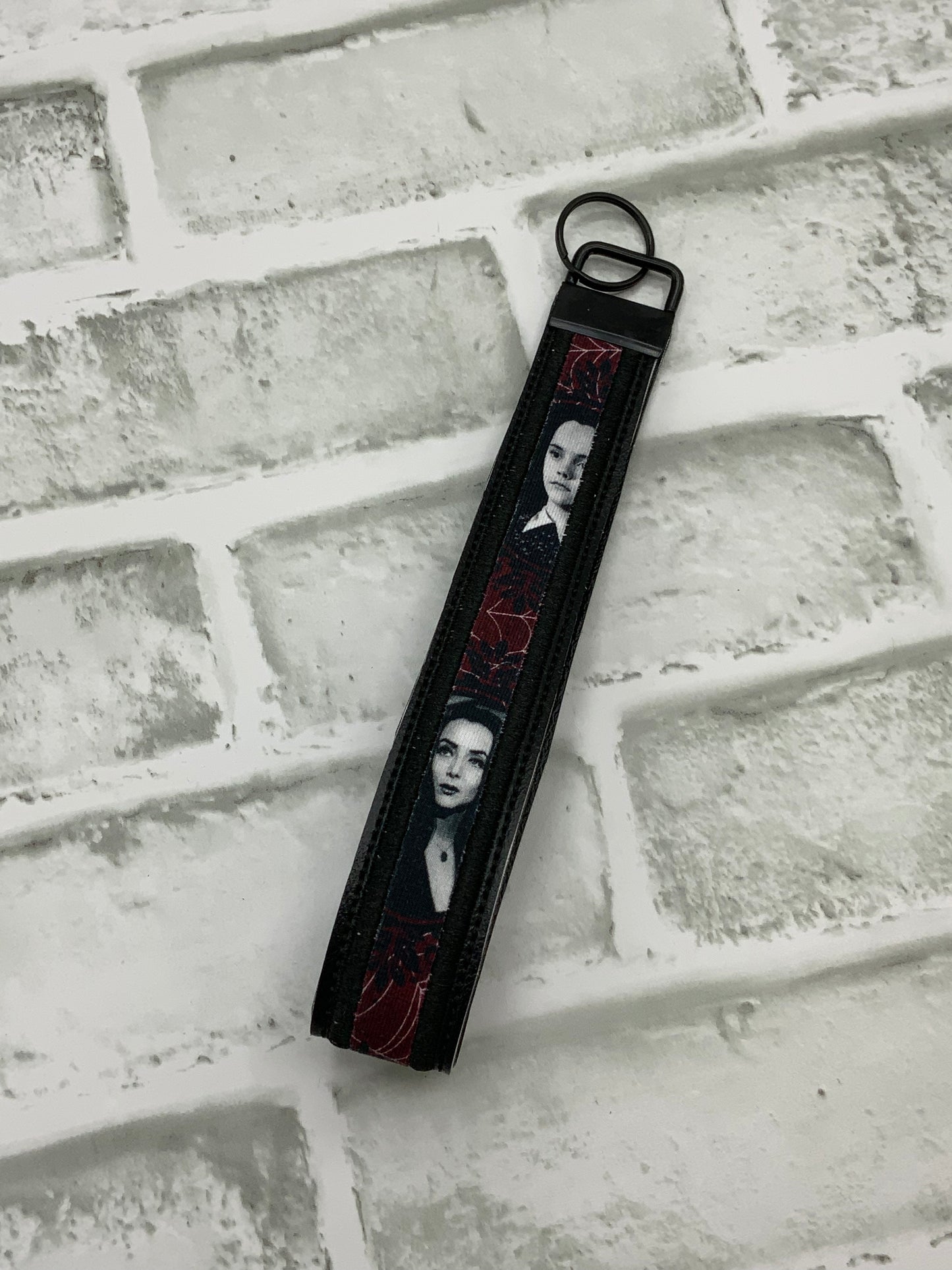 Ladies of horror maroon 2 key fob