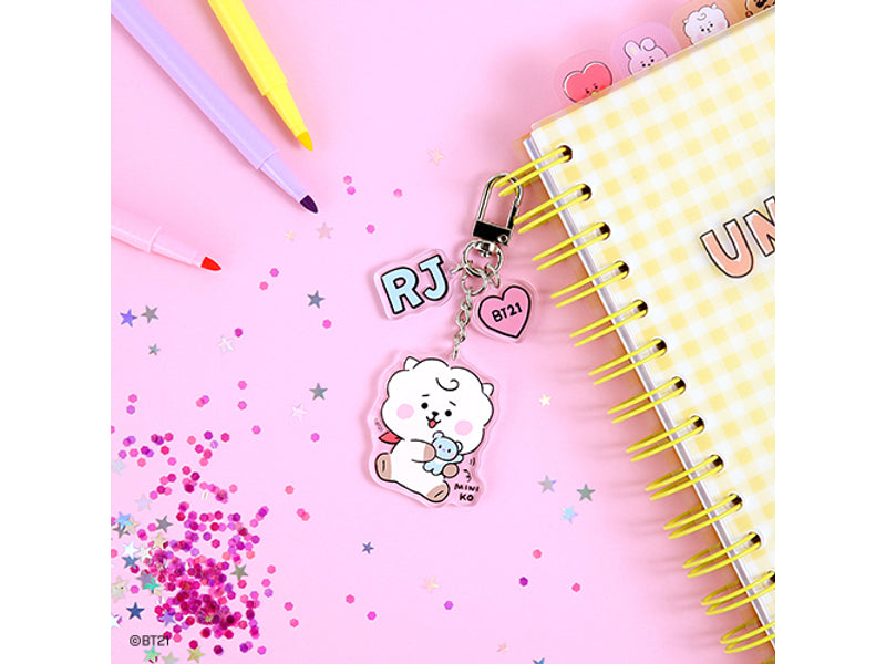 BT21 Baby Acrylic Key Ring Little Buddy 7 Piece Set