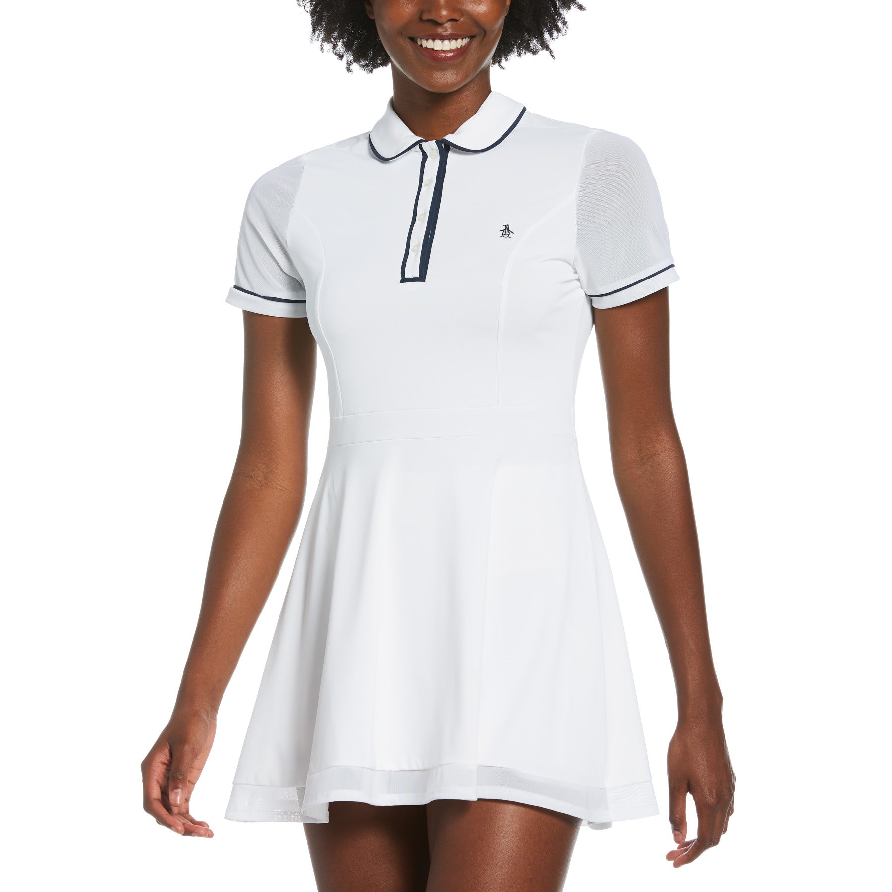 Women’s Tennis Veronica Mesh Dress In Bright White