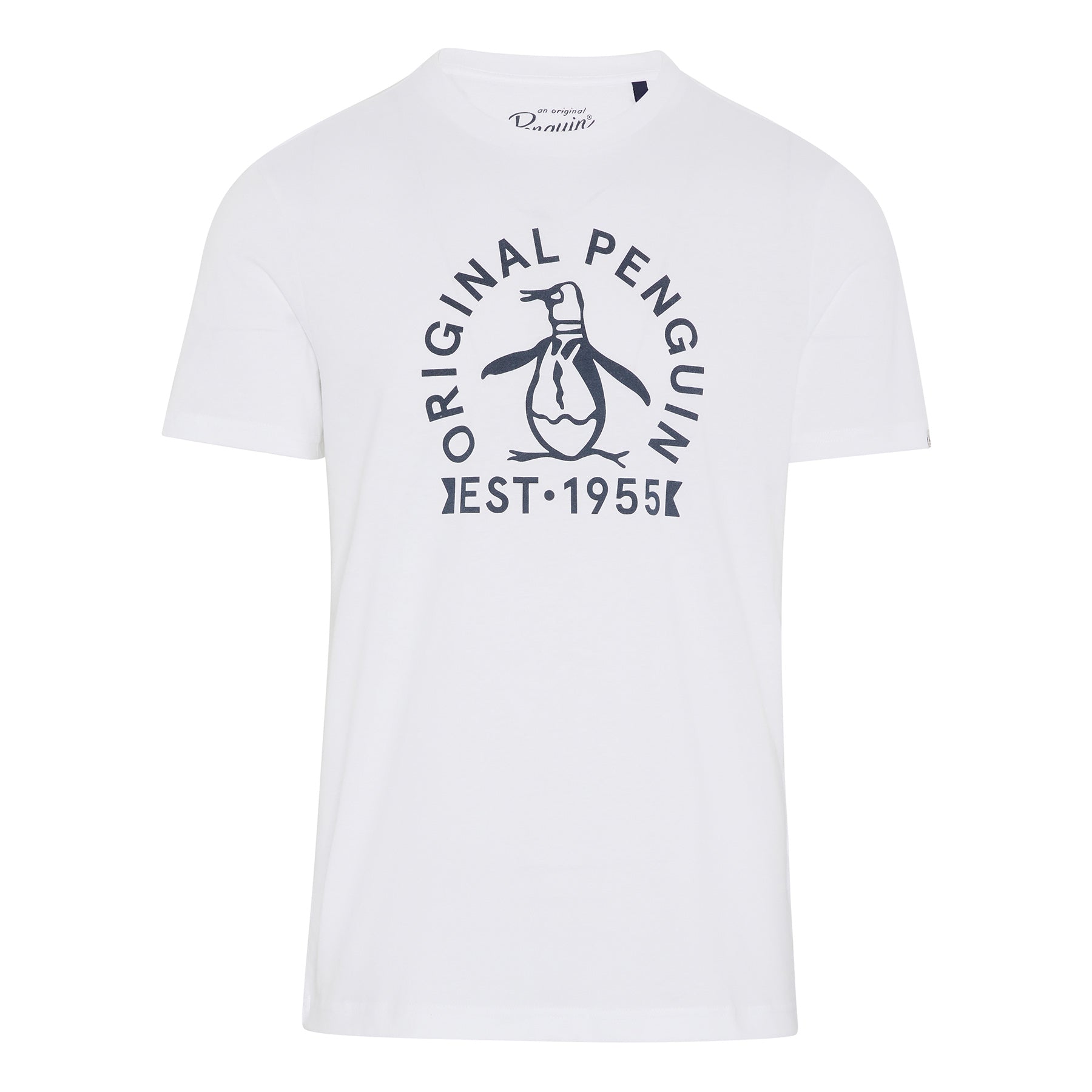 Short Sleeve Original Penguin Logo T-Shirt In Bright White