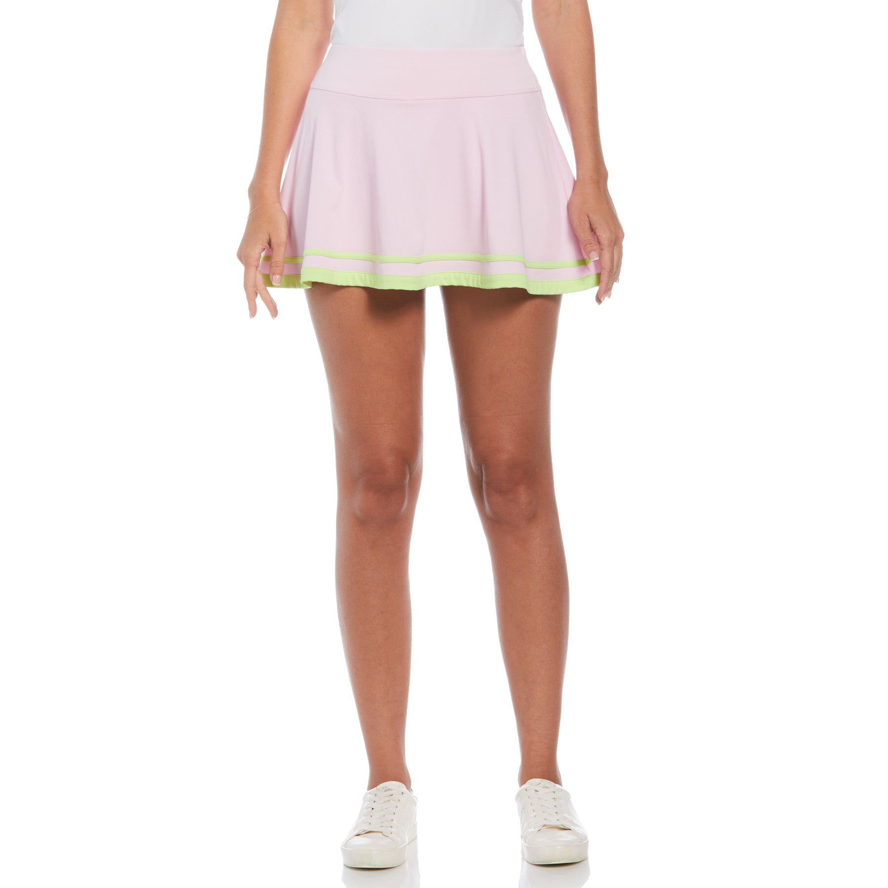 Women’s Ribbed Flounce Tennis Skort In Gelato Pink