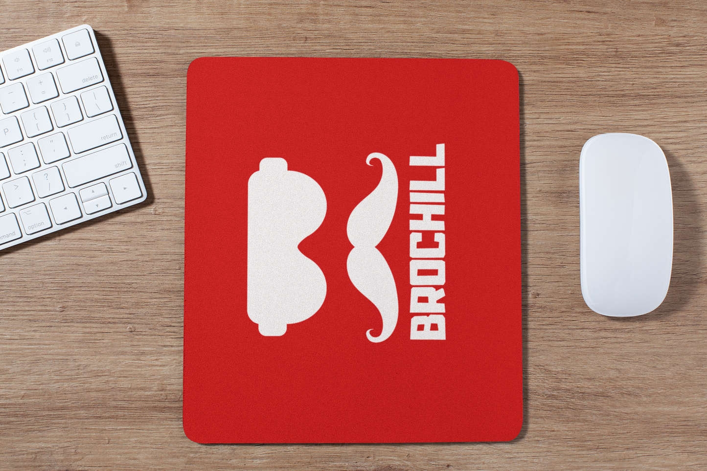 Bro Chill Mouse Pad - Red