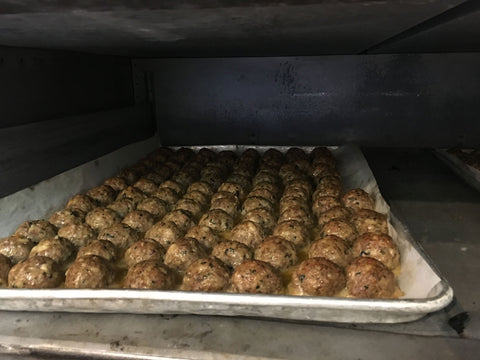 Meatballs in the oven