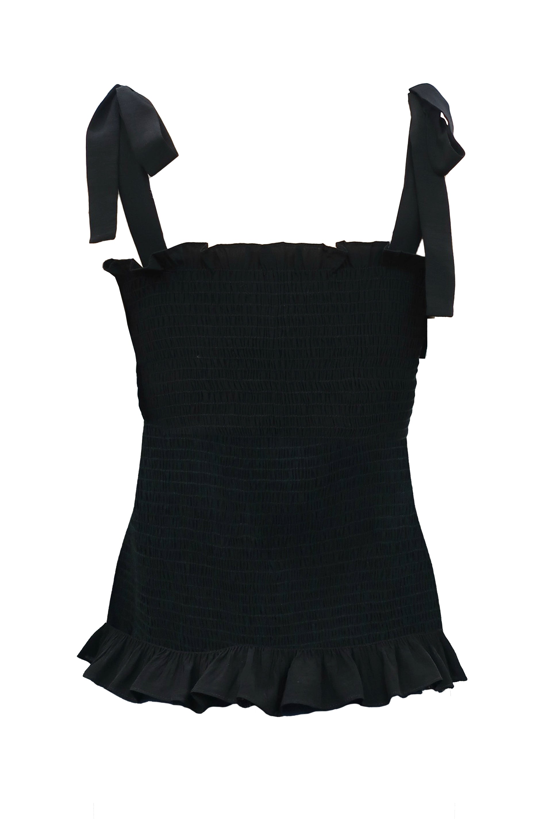 Holy Moly Stretch Sleeveless Top in Black