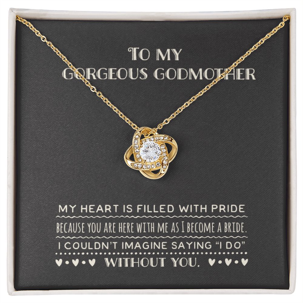 Godmother Gift from Goddaughter on Wedding Day Necklace Godmother Thank You gift Wedding Present From Bride to Godmother Jewelry Present