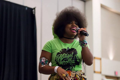 Zemira Israel at the 6th Annual Armed Forces Natural Hair & Health Expo 