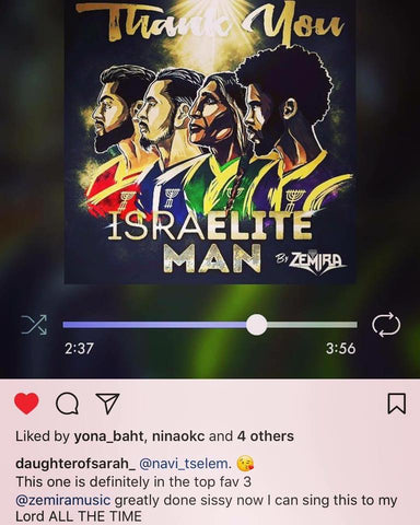Zemira Israel's single Thank You Israelite Man