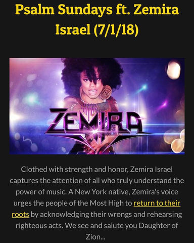 On 2NK&T Online Radio's BLOG, Zemira Israel gets plugged and others are encouraged to link up with her for their Psalm Sunday Online Blog edition 
