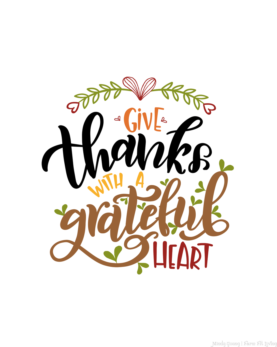 Give Thanks With A Grateful Heart Wall Hanging – Farm Fit Living