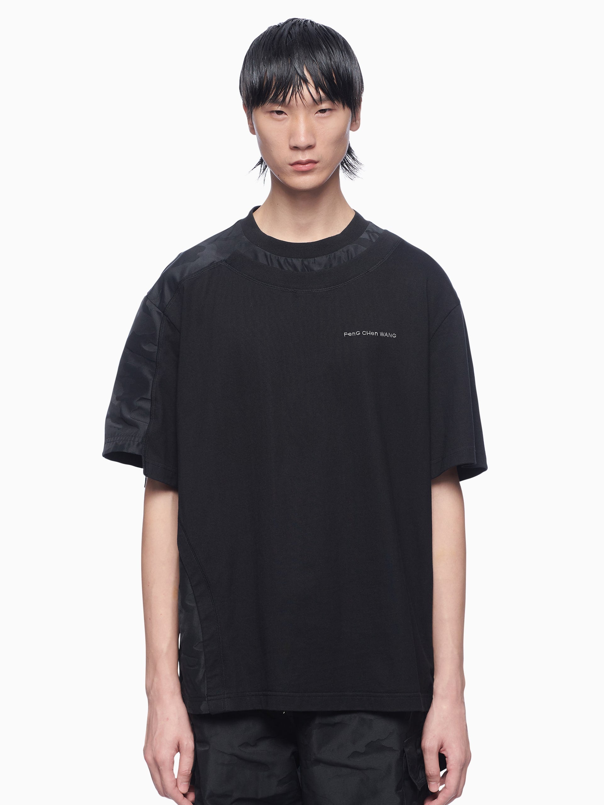 Feng Chen Wang フェンチェンワン Tシャツ・カットソー M 黒あり光沢