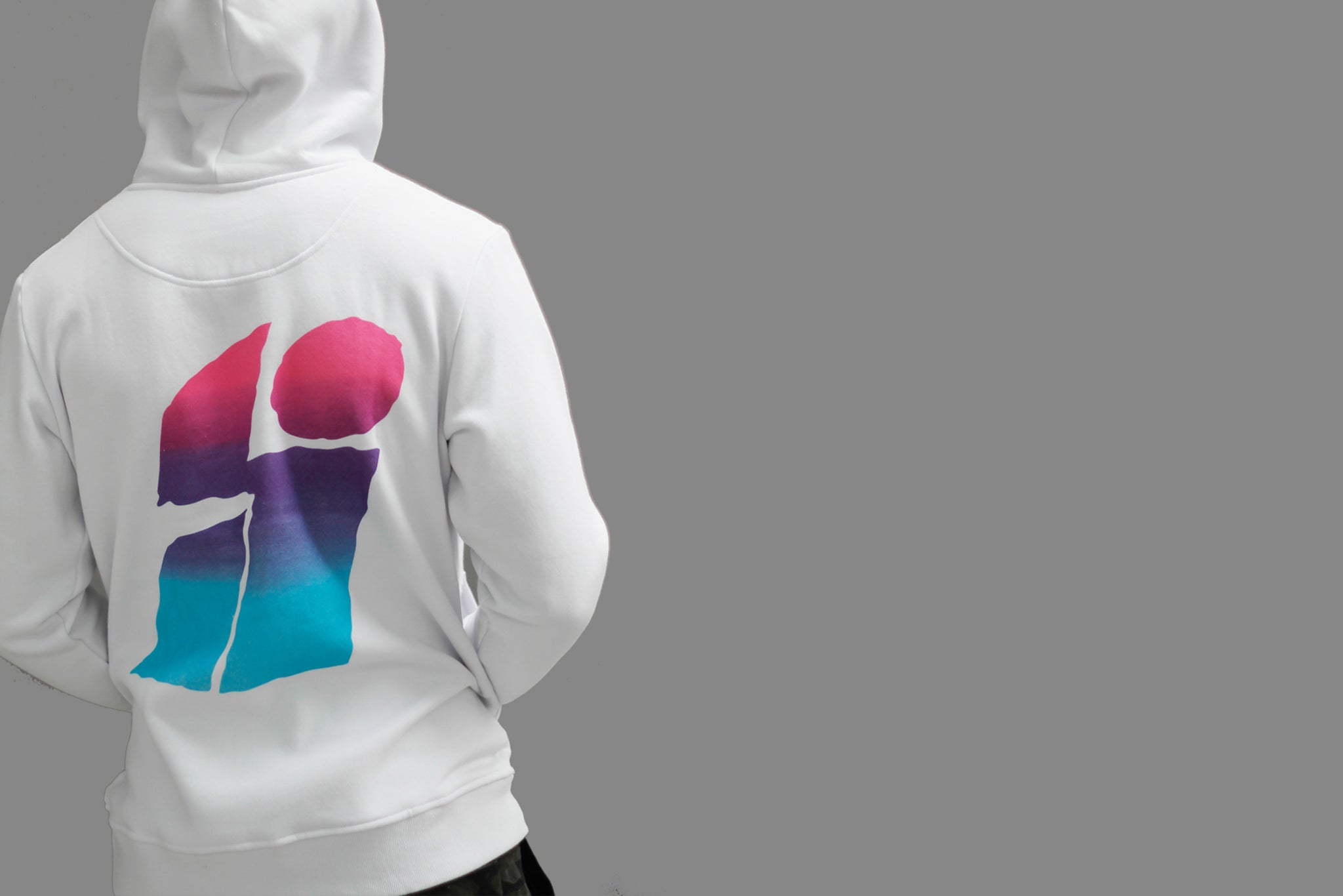 Gradient logo hoodie