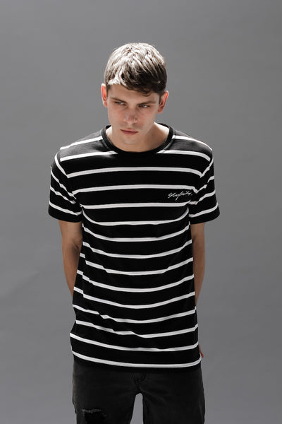 Black and white stripped t shirt