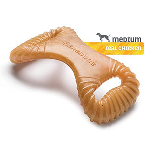 Dental Dog Chew Toy for Aggressive Chewers, Long Lasting, Medium, Real Bacon Flavor