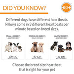 Mother's Heartbeat Heated Dog Bed with Bone Pillow Puppy Toy Gray 11 X 13 Inches