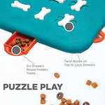 Outward Hound Dog Brick Interactive Treat Puzzle Dog Toy, Intermediate