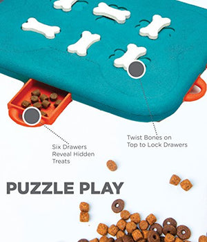 Outward Hound Dog Brick Interactive Treat Puzzle Dog Toy, Intermediate