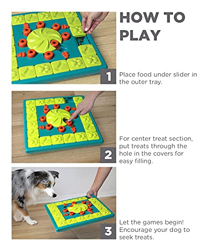 Outward Hound Dog Brick Interactive Treat Puzzle Dog Toy, Intermediate