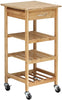 Oceanstar Design Group Bamboo Kitchen Trolley