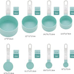 (final Clearance)Measuring Spoons Measuring Cups Classic Set Measuring Cup Measuring Spoon 8 Piece Set Stainless Steel Handle Measuring Cup Measuring