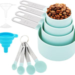 (final Clearance)Measuring Spoons Measuring Cups Classic Set Measuring Cup Measuring Spoon 8 Piece Set Stainless Steel Handle Measuring Cup Measuring