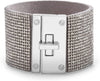 Steve Madden Rhinestone Lock Design Wrap Bracelet For Women