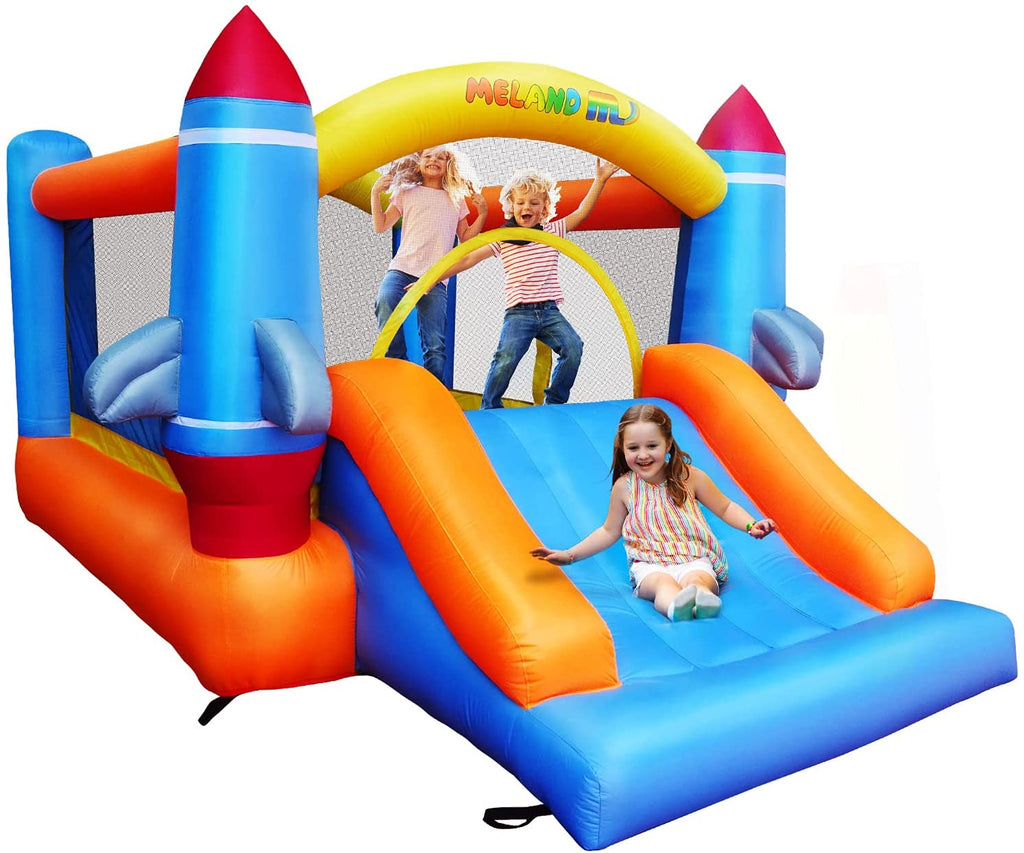 Meland Bounce House for Kids - Inflatable Bouncer with Slide Plus Heavy Duty Air Blower, Jump Castle for Kids Toddlers Ages 3-10 Years, Family Bouncy