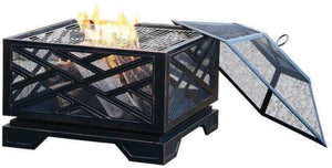 Pleasant Hearth Martin Extra Deep Wood Burning Fire Pit, 26-Inch