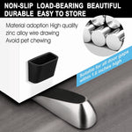 (2 Pack) Heavy Duty Door Stop Wedge, Quality Zinc Alloy and Rubber Made, Suits Any Door, Any Floor